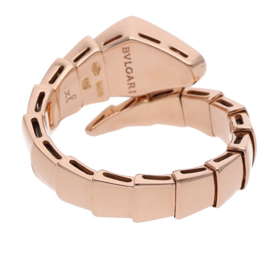 BVLGARI Serpenti Viper Top Diamond Coil Ring Size JP 16