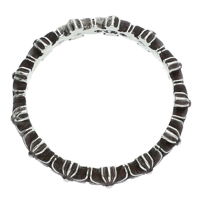 Chrome Hearts Tiny E CH Plus Band Silver Ring Size ONE SIZE