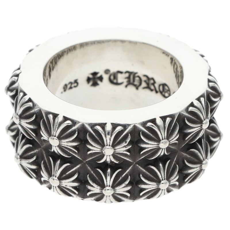 Chrome Hearts PETE PUNK DOUBLE 925 Silver Ring Size JP 14