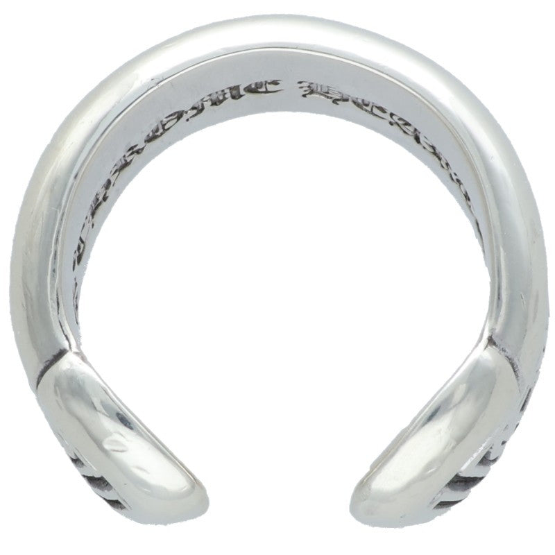 Chrome Hearts SM SCROLL LABEL Silver Ring Size 10.5