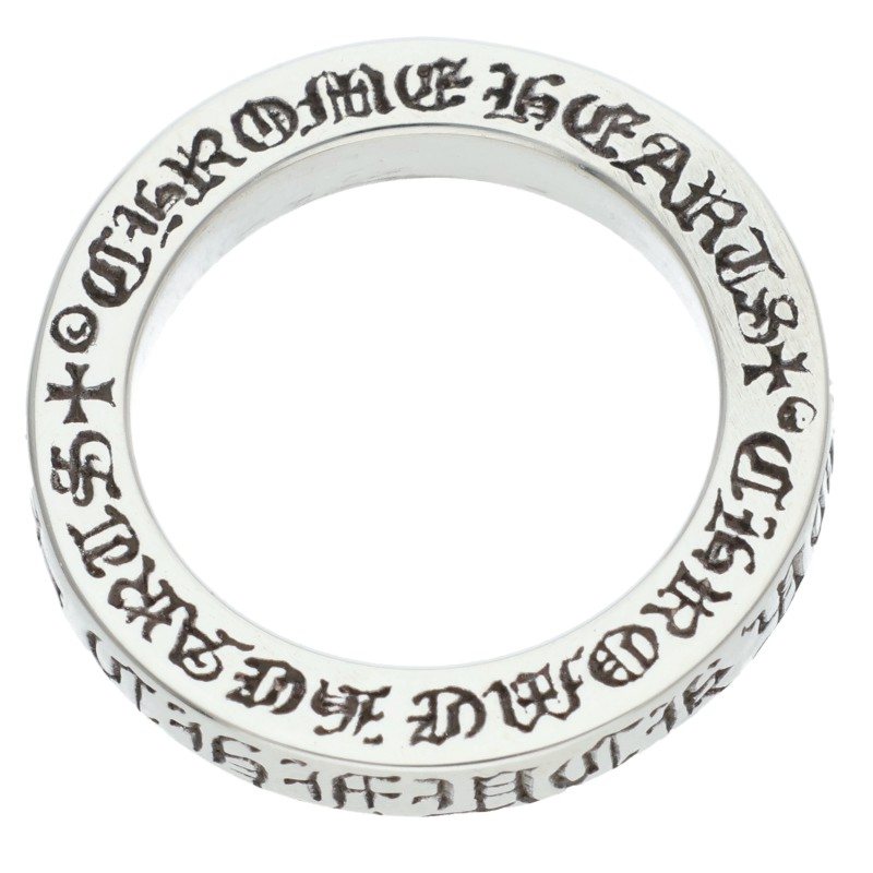 Chrome Hearts 3mm SPACER FUCKYOU Silver Ring Size ONE SIZE