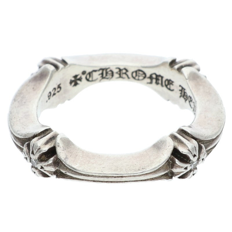 Chrome Hearts PLUS AND BONE DIA 4P Silver Ring Size JP 6.5