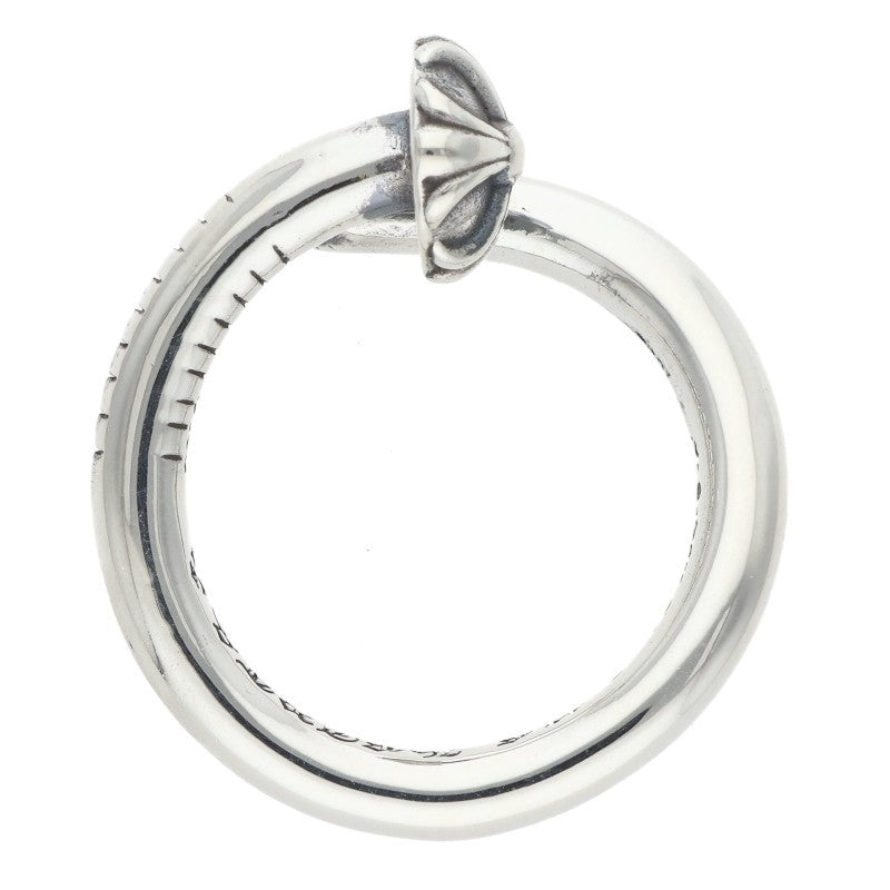 Chrome Hearts Nail Cross Ball Silver Ring Size ONE SIZE