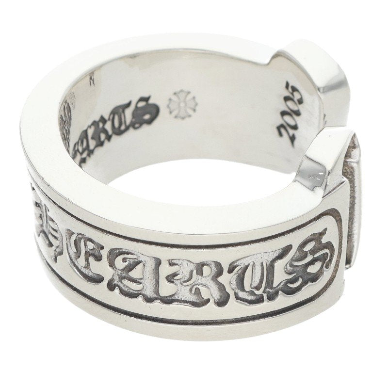 Chrome Hearts LG Scroll Label Silver Ring Size ONE SIZE