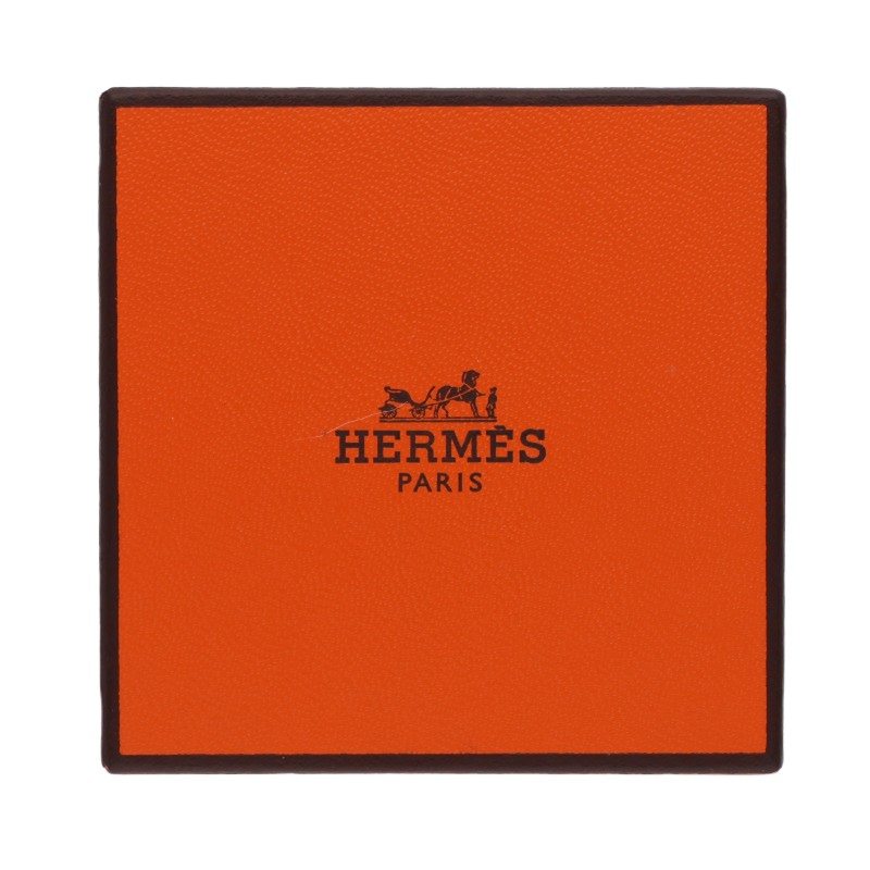 HERMES Chaine d'Ancre Enchainee GM Silver Ring Size 57