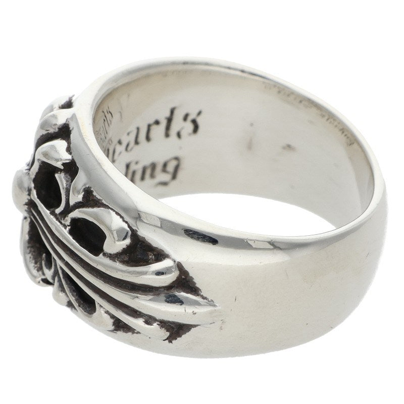 Chrome Hearts FLRL CRS Sterling Silver Ring Size JP 15
