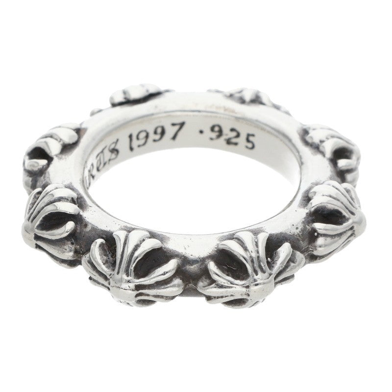 Chrome Hearts CROSS BAND Sterling Silver Ring Size JP 11