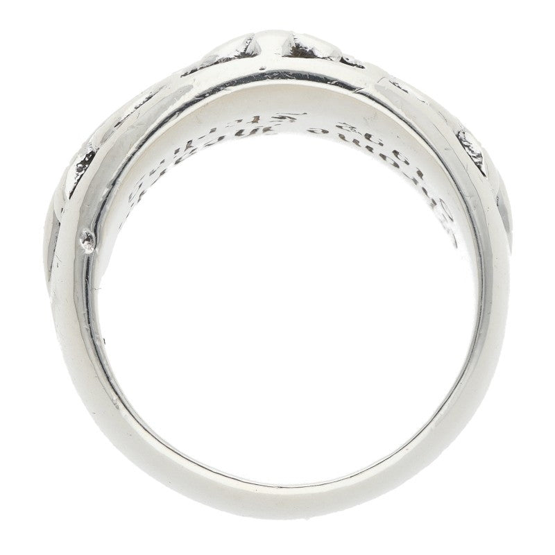 Chrome Hearts Floral Cross Silver Ring Size JP 21