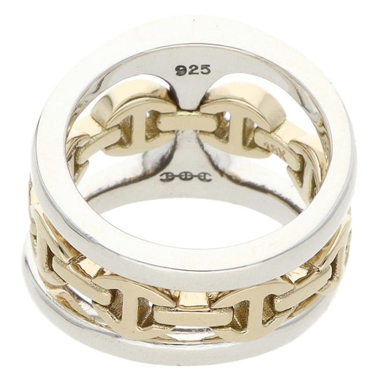 HOORSENBUHS K18YG Silver Combo Ring Size JP 13