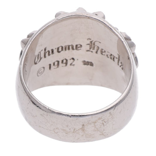 Chrome Hearts 18K Pave Diamond Keeper Ring Size JP 23.5