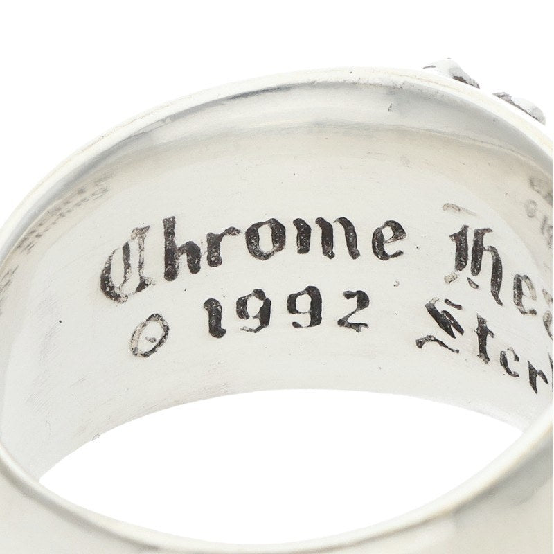 Chrome Hearts FLRL CRS Floral Cross Ring Size JP 20
