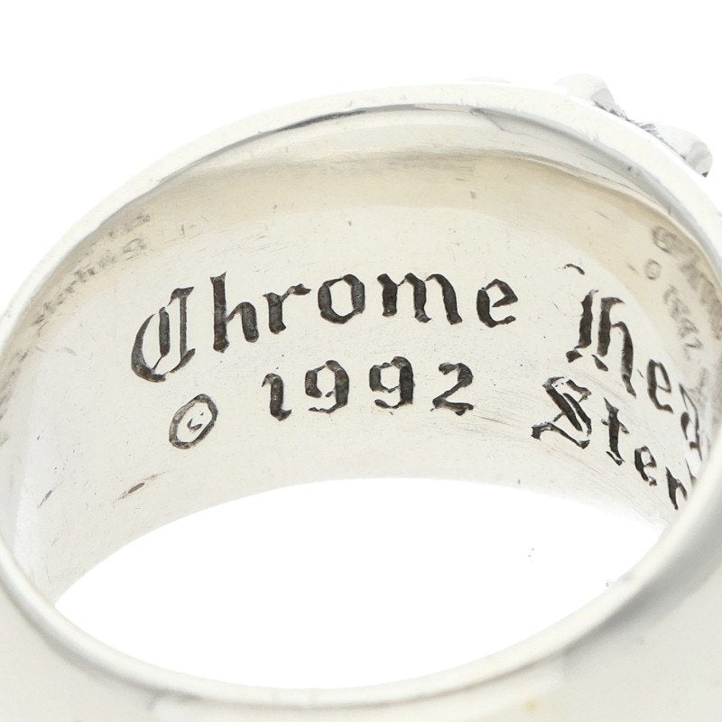 Chrome Hearts FLRL CRS Floral Cross Ring Size JP 17.5