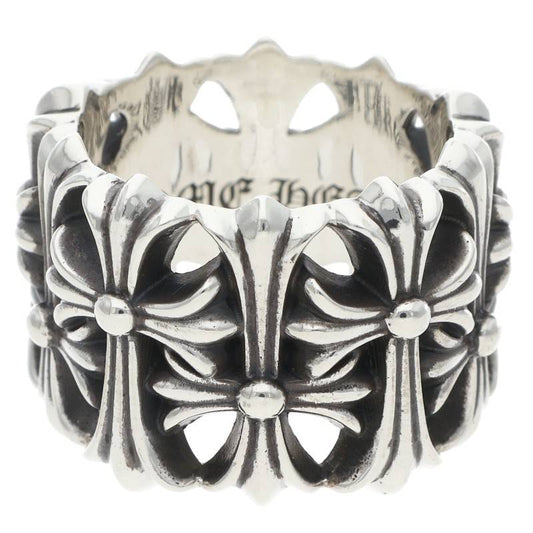 Chrome Hearts Cemetery Cross 925 Silver Ring Size JP 9
