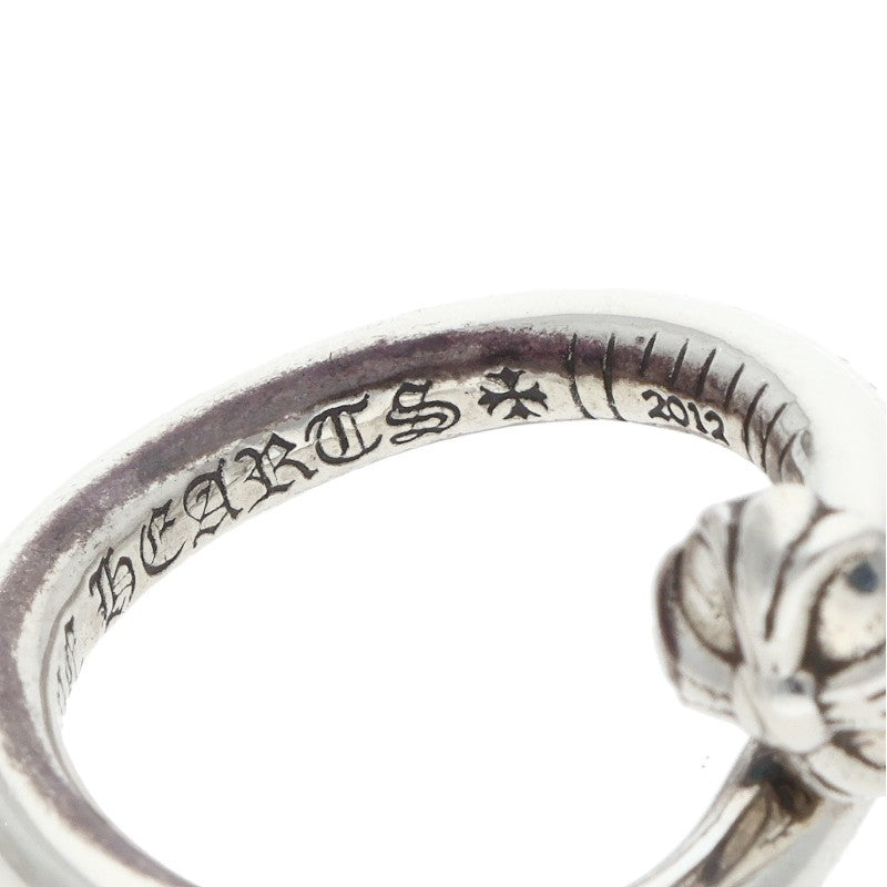 Chrome Hearts Nail Crossball Silver Ring Size JP 9