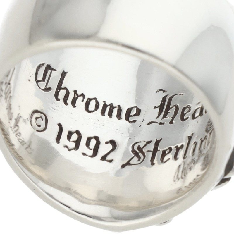 Chrome Hearts Keeper Sterling Silver Ring Size JP 17