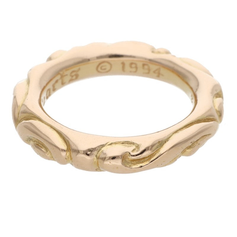 Chrome Hearts 22K Scroll Band Gold Ring Size JP 13