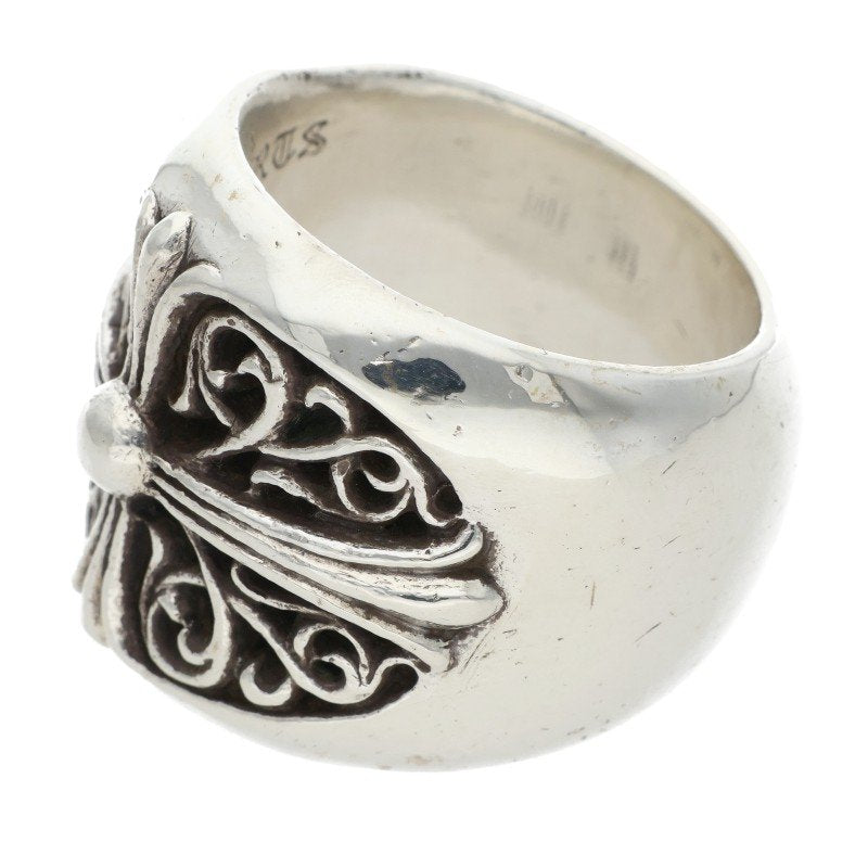 Chrome Hearts CLASSIC OVAL Cross Silver Ring Size JP 28.5
