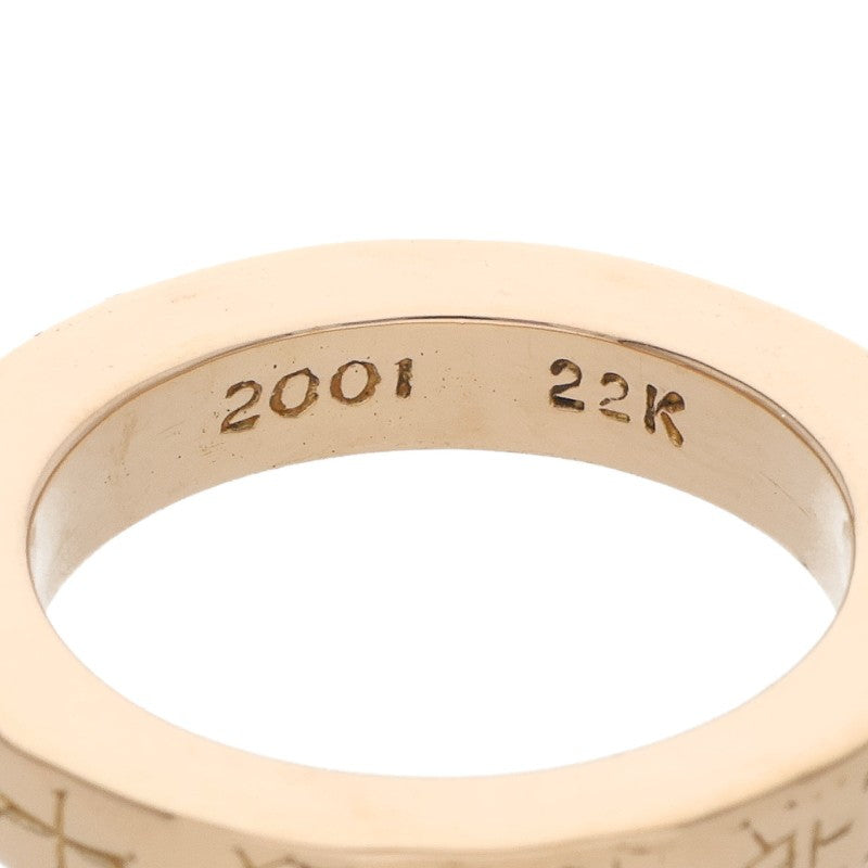 Chrome Hearts 22K 3mm SPACER FUCKYOU Gold Ring Size JP 11