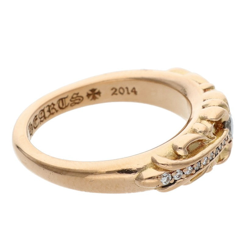 Chrome Hearts 22K Baby Classic Pave Diamond Ring Size JP 11