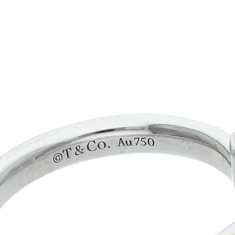 TIFFANY&Co. T One 18K White Gold Ring Size JP 11