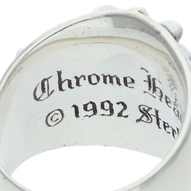 Chrome Hearts KEEPER Ring Sterling Silver Size JP 18