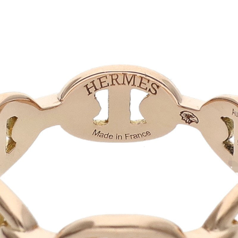 HERMES 18K Chaine d'Ancre Enchainee PM Ring Size JP 14