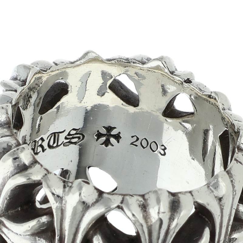 Chrome Hearts Cemetery Cross Silver Ring Size JP 23