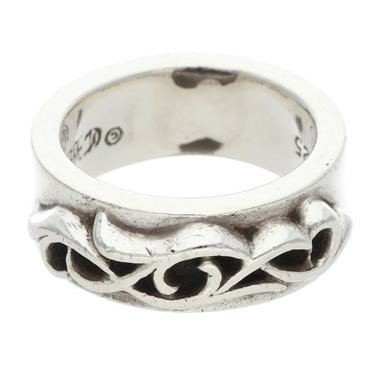 Chrome Hearts DBL NARROW VINE BAND Silver Ring Size JP 14
