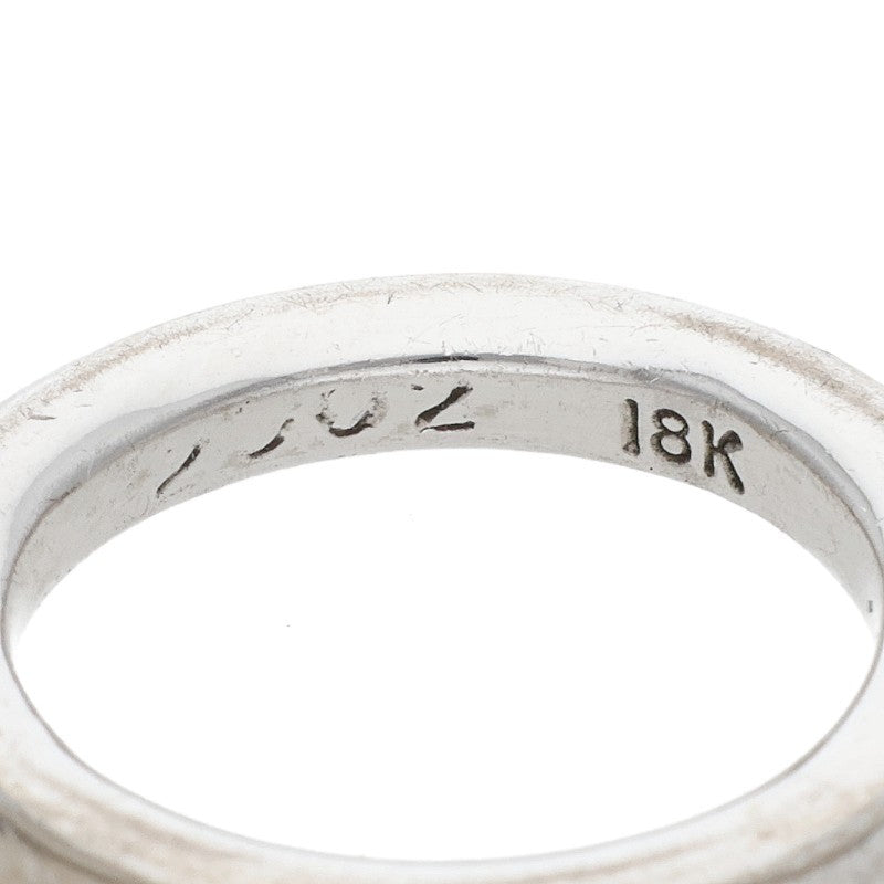 Chrome Hearts 18K WG NTFL White Gold Ring Size JP 5