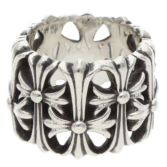 Chrome Hearts Cemetery Cross Silver Ring Size JP 9