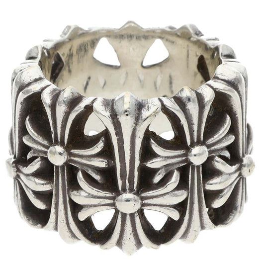 Chrome Hearts Cemetery Cross Silver Ring Size JP 14