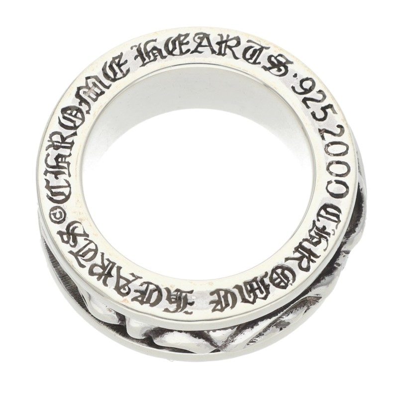Chrome Hearts RING SPINNER SCROLL 925 Silver Ring Size JP 14