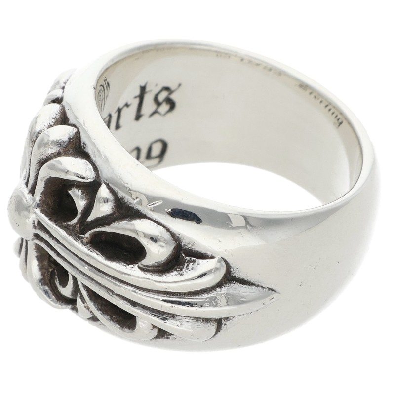 Chrome Hearts FLRL CRS Sterling Silver Ring Size JP 11