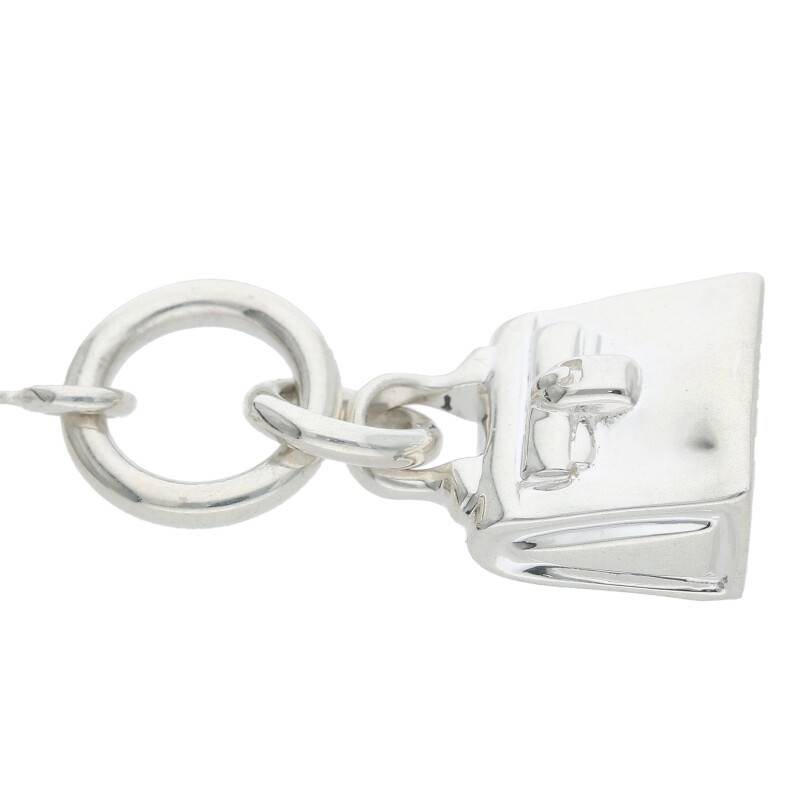 HERMES Amulette Kelly 925 Silver Necklace Size ONE SIZE