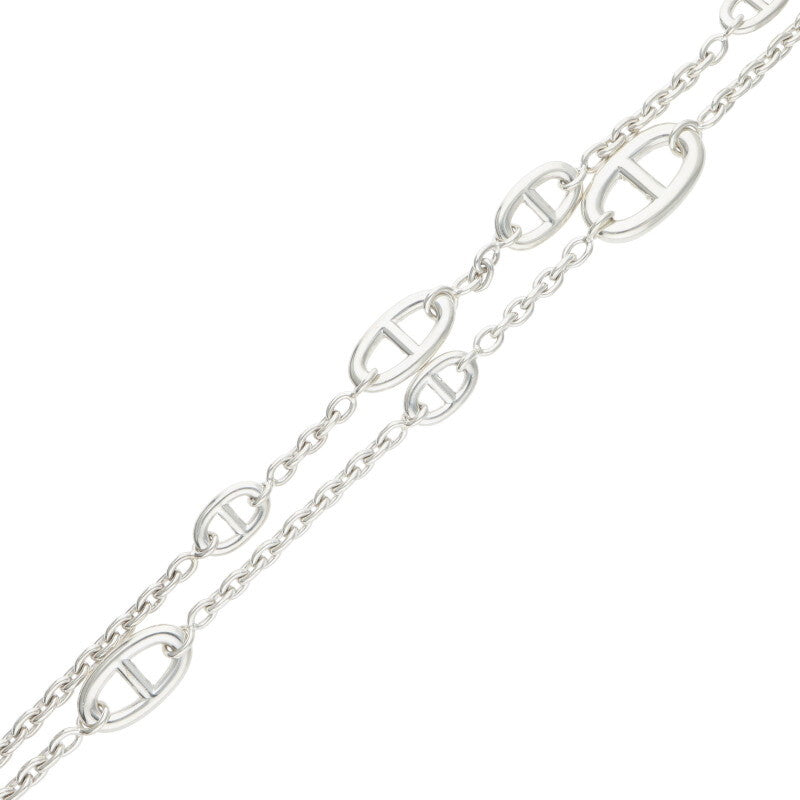 HERMES Farandole Sterling Silver Long Necklace Size ONE SIZE