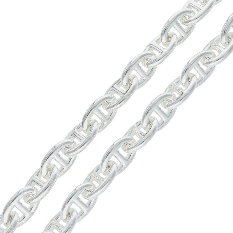 HERMES Chaine d'Ancre Silver Choker Necklace Size ONE SIZE
