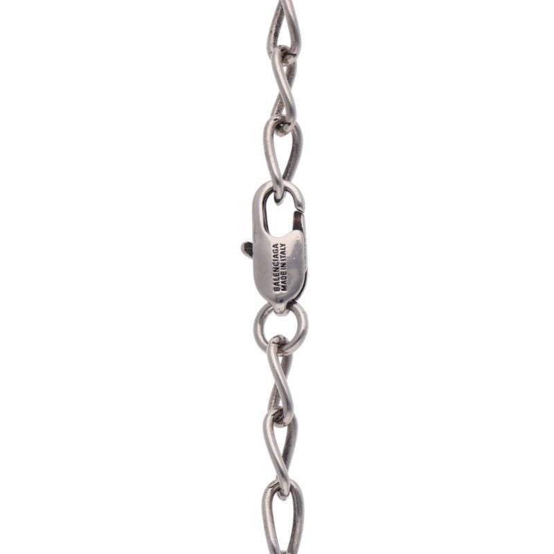Balenciaga Logo Chain Necklace Silver (Silver 8.8g)