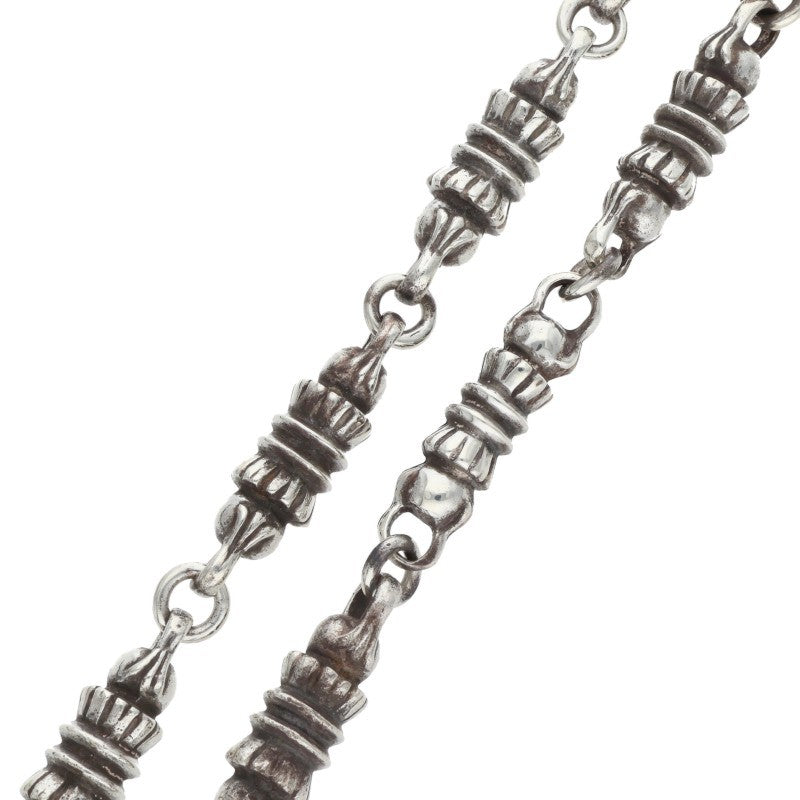 Chrome Hearts BARREL LINK Silver Necklace Size 15LINK
