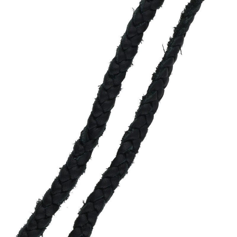 Chrome Hearts Lip and Tongue Leather Strap Silver x Black (Silver 17.34g)
