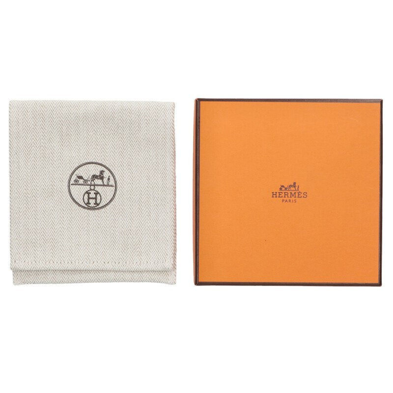 HERMES Clochette K-Stamp Leather Necklace Size ONE SIZE