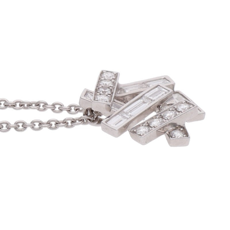 GRAFF Thread 18K White Gold Diamond Necklace Size ONE SIZE