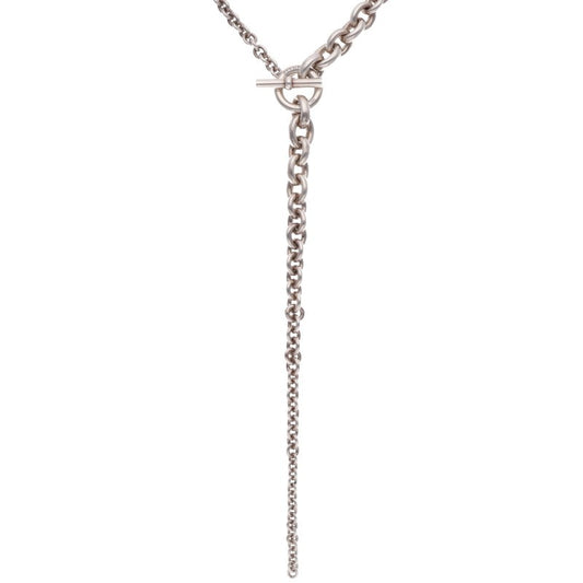 HERMES Crescendo Silver Necklace Size ONE SIZE