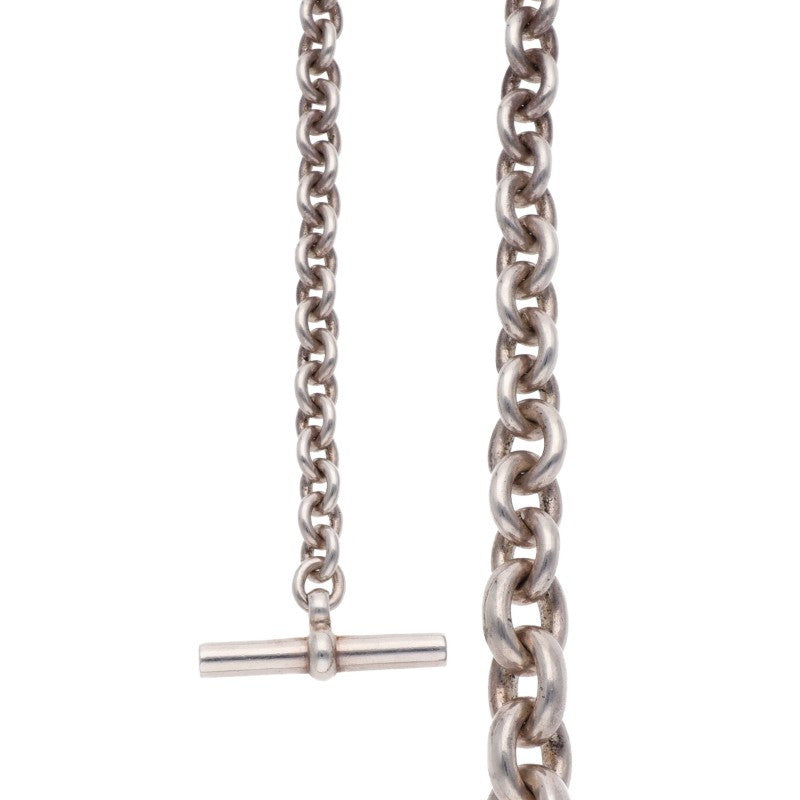 HERMES Crescendo Silver Necklace Size ONE SIZE