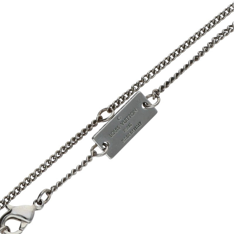 Louis Vuitton Silver Monogram Ring Necklace (Silver 15.74g)