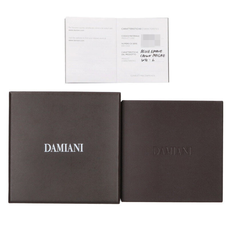 DAMIANI Belle Epoque Crown L 18K WG Diamond Size ONE SIZE