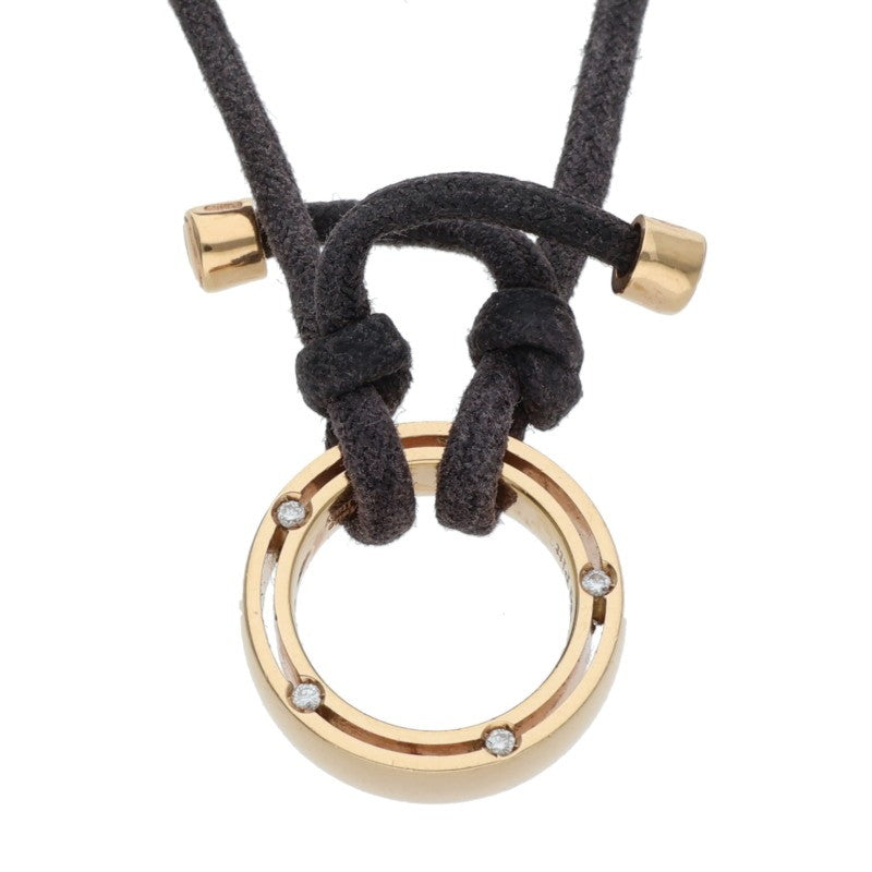DAMIANI x Brad Pitt 18K YG Diamond Necklace Size ONE SIZE