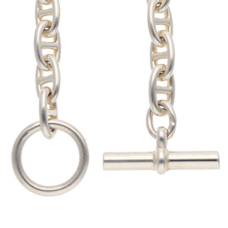 HERMES Chaine d'Ancre Silver Choker Necklace Size ONE SIZE