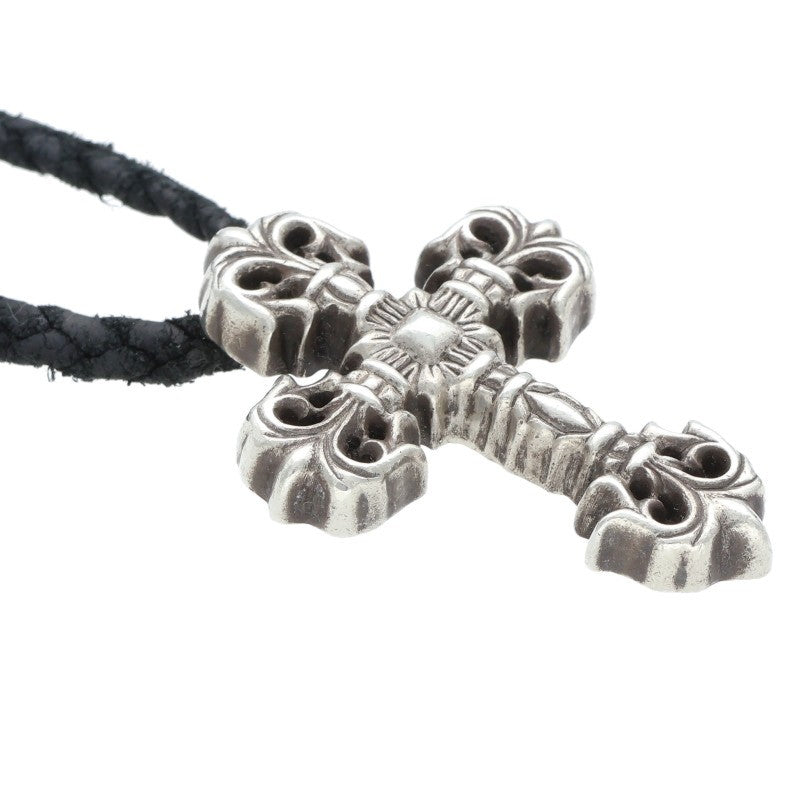 Chrome Hearts FILIG CROSS-XSM w/Leather Braid