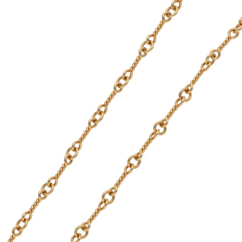 Chrome Hearts 22K Twist Chain Gold Necklace Size 20INCH