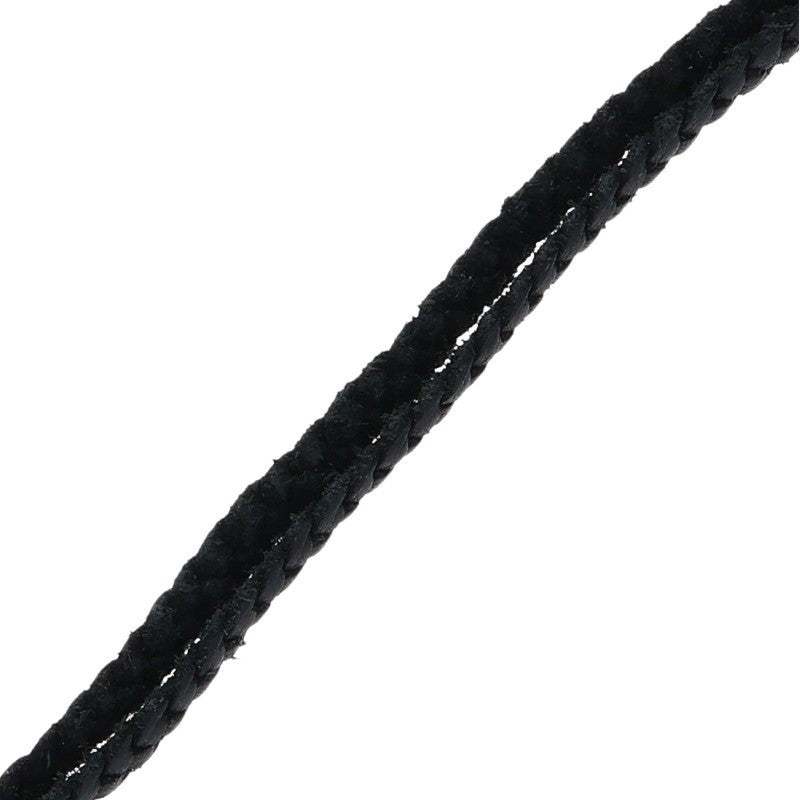 Chrome Hearts Scroll Leather Braid 925 Silver Size ONE SIZE